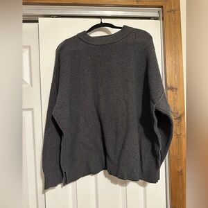 Aerie Women's Charcoal Crewneck Sweater